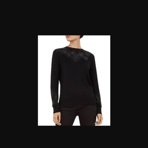 Ted Baker Amrylis Hot Fix Stardust Sweater Sz 3 - Picture 8 of 8